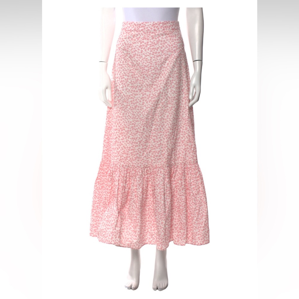 Coco Shop Floral Pink Maxi Skirt